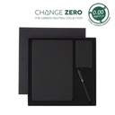 Globe TESSIN - CHANGE ZERO Sustainable Gift Set with Refillable Notebook, Pen & Cardholder - Black