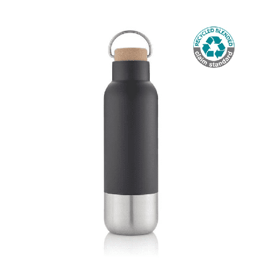 [Globe - DWHL 3160] AVERSA - Hans Larsen RCS Recycled Stainless Steel Insulated Water Bottle - Black