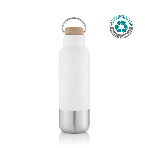 [Globe - DWHL 3161] AVERSA - Hans Larsen RCS Recycled Stainless Steel Insulated Water Bottle - White