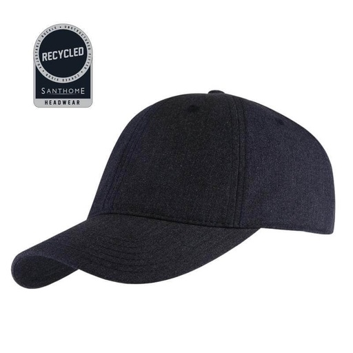 [Globe - HWSN 515] FLEX - Santhome Recycled 6 Panel Relaxed Fit Cap - Navy Blue